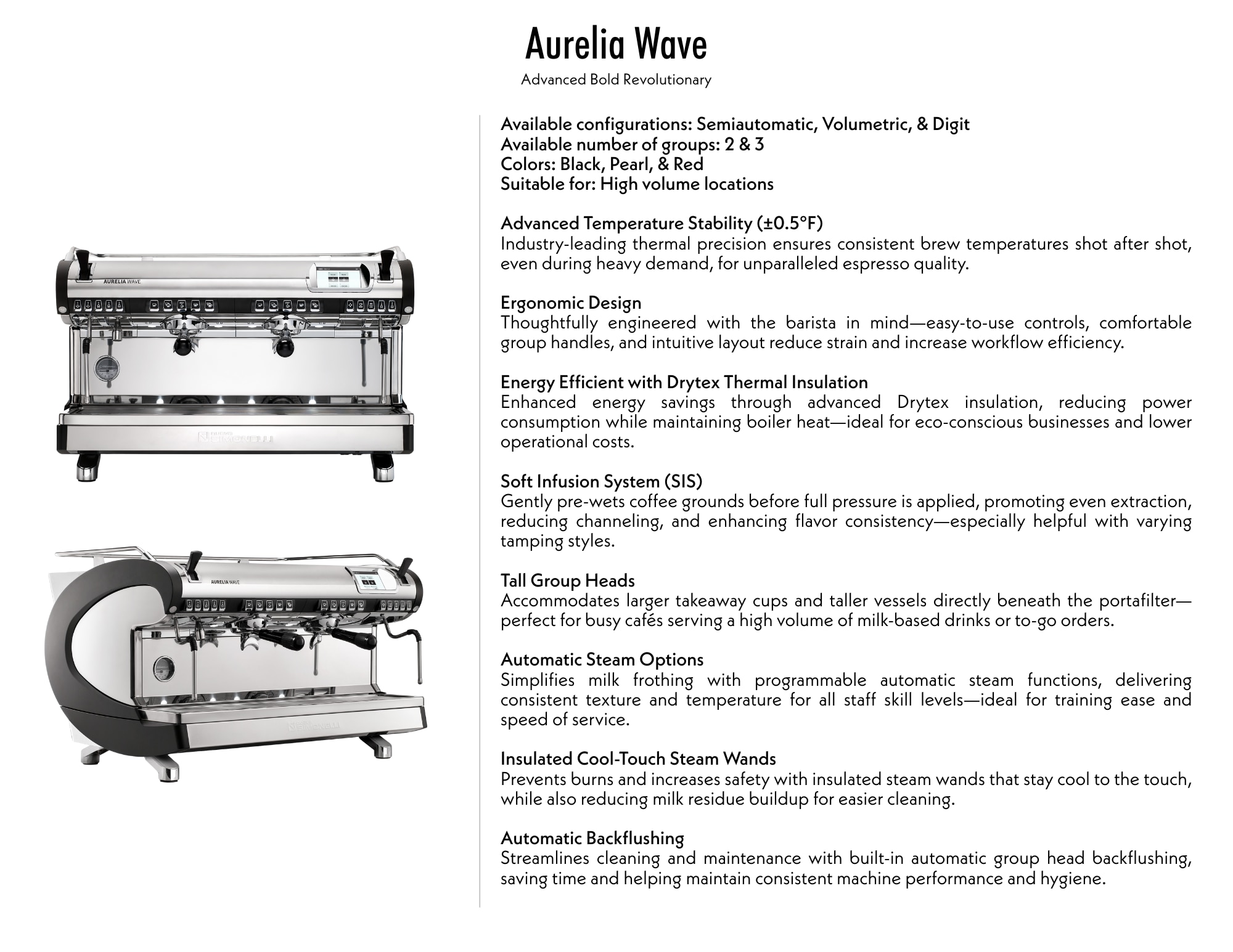Aurelia Product Sheet