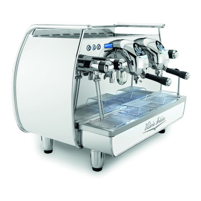 Adonis White 2 Group Espresso Machine